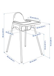 ANTILOP Highchair with tray