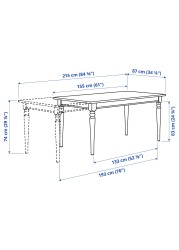 INGATORP Extendable table