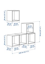 EKET Wall-mounted cabinet combination