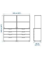 GALANT Storage combination with drawers