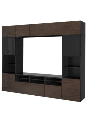 BESTÅ TV storage combination/glass doors