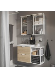 ENHET / TVÄLLEN Bathroom furniture, set of 15