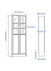 VEBJÖRN/MULLFJÄLLET / BILLY/OXBERG Desk and storage combination