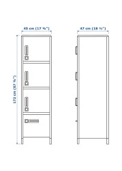 IDÅSEN High cabinet with smart lock