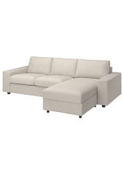 VIMLE Cover 3-seat sofa w chaise longue