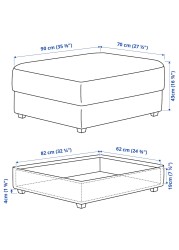 KIVIK Footstool