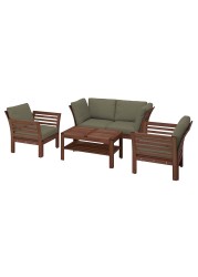 ÄPPLARÖ 4-seat conversation set, outdoor