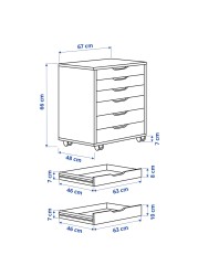 ALEX Drawer unit on castors