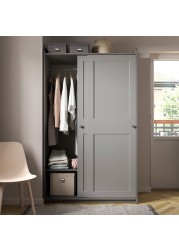 HAUGA Wardrobe with sliding doors