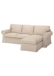 EKTORP 3-seat sofa with chaise longue