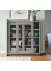 HAUGA Glass-door cabinet