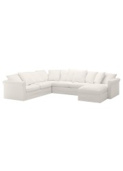 GRÖNLID Cvr crnr sofa-bed 5-seat w chs lng