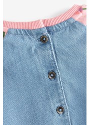 Rainbow Raglan Denim Dress (3mths-7yrs)