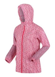 Regatta Womens Pink Printed Waterproof Pack It Jacket