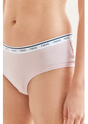 Cotton Rich Logo Knickers 4 Pack Short