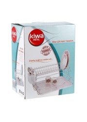 Kiwa Elisa Metal 2-Tier Dish Rack (47 x 36 x 27 cm)