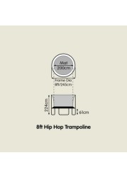 Mookie Hip Hop Trampoline - 8 feet