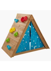 Kidkraft A-Frame Hideaway and Climber Playhouse Set