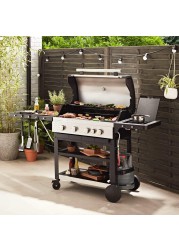 GoodHome Owsley 4-Burner Gas BBQ W/1 Side Burner