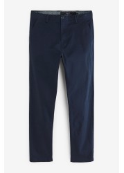 Belted Soft Touch Chino Trousers Straight Fit