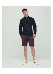 Belted Chino Shorts With Stretch