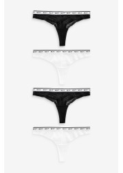 Tanga Logo Lace Knickers 4 Pack