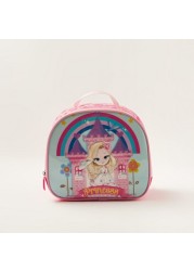 Juniors Princess Print Trolley Backpack with Lunch Bag and Pencil Case