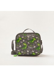 Maricart Dinosaur Print 16-inch Trolley Backpack with Lunch Bag and Pencil Pouch