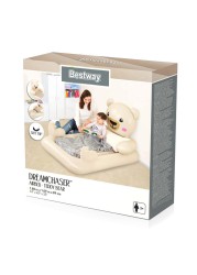 Bestway 1-Person Inflatable Teddy Bear Air Bed for Kids (188 x 109 x 89 cm)