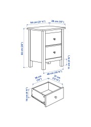 HEMNES خزانة بـدرجين