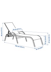 TORHOLMEN Sun lounger