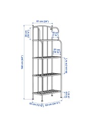 LÄCKÖ Shelving unit, outdoor