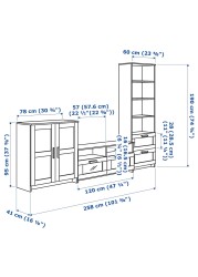 BRIMNES TV storage combination