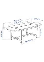 NORDVIKEN Extendable table