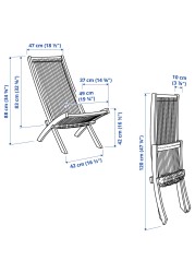 BROMMÖ Lounger, outdoor