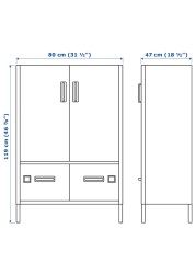 IDÅSEN Cabinet with smart lock