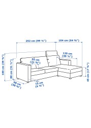 VIMLE 3-seat sofa