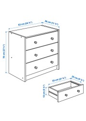 RAST Chest of 3 drawers