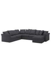 GRÖNLID Cvr crnr sofa-bed 5-seat w chs lng