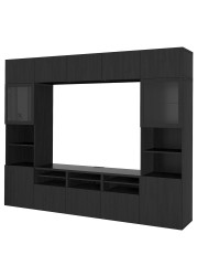 BESTÅ TV storage combination/glass doors