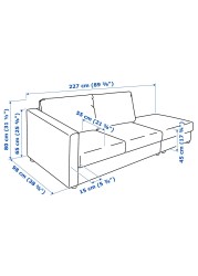 VIMLE 3-seat sofa