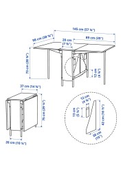 KALLHÄLL / KÄTTIL Table and 4 chairs