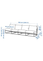 HAVSTEN 4-seat sofa, in/outdoor