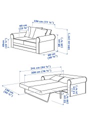 GRÖNLID 2-seat sofa-bed