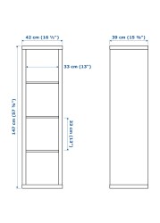 KALLAX Shelving unit with 2 inserts