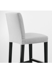 BERGMUND Bar stool with backrest