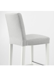 BERGMUND Bar stool with backrest