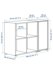 EKET Cabinet combination with feet