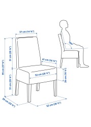 INGATORP / BERGMUND طاولة و4 كراسي