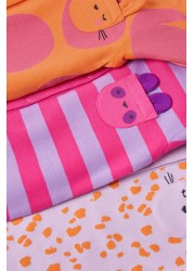 Baby 3 Pack Footless Sleepsuits (0mths-3yrs)